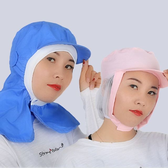 기능성 망사 턱덮개 찍찍이 위생모자