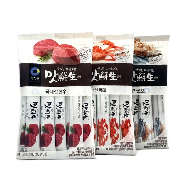 청정원 맛선생 맛있는 자연조미료/ 해물 한우 멸치