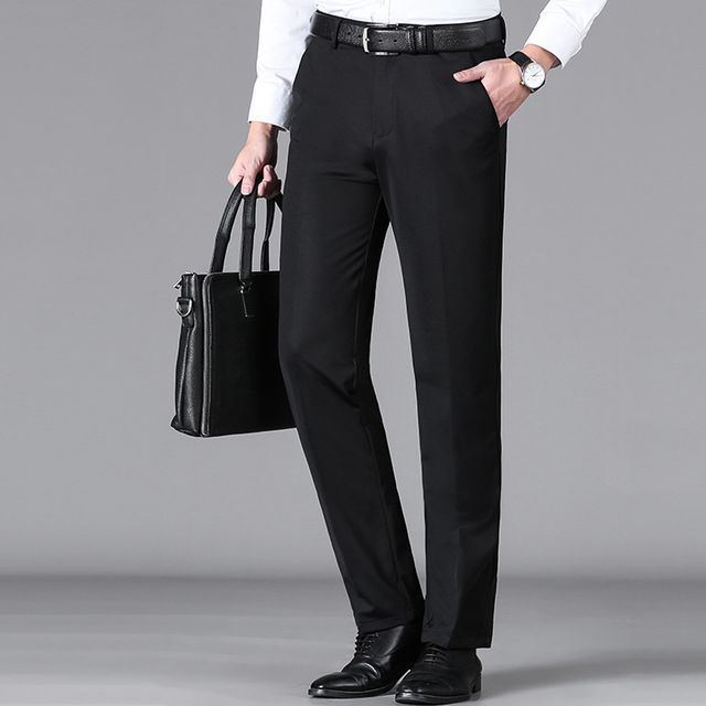 빅사이즈 정장바지 간절기 남자 일자 슬랙스 팬츠