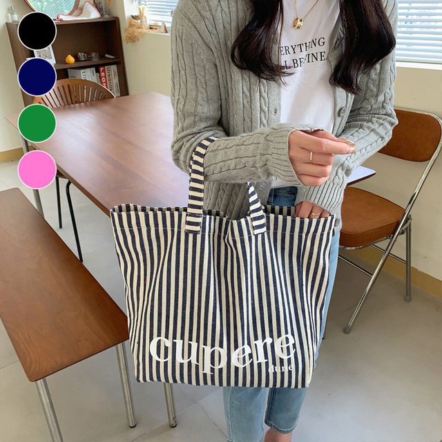 스트라이프 토트 숄더백 ELG-137