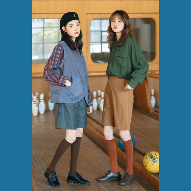 무지 니삭스 무릎 양말 필라테스 요가 긴목 레그워머