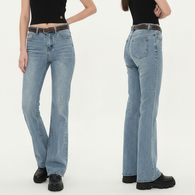 슬림레그 워싱 부츠컷 데님 롱팬츠 JEB-1006701