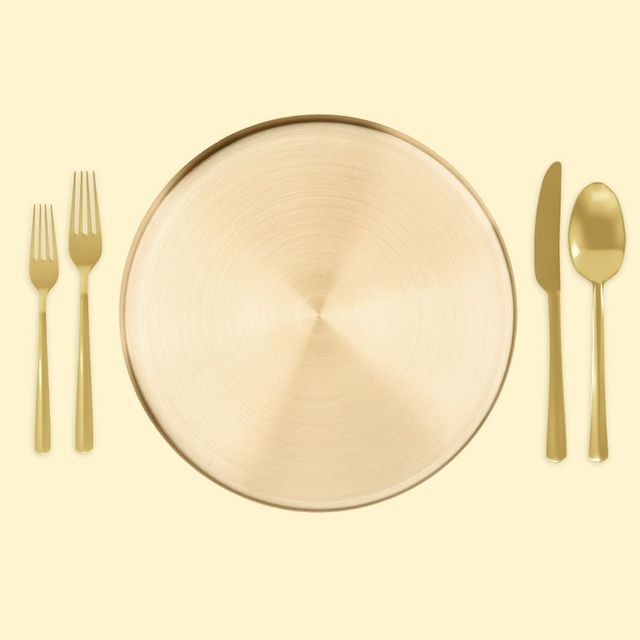 고급 메탈 원형 골드 트레이 다용도 접시