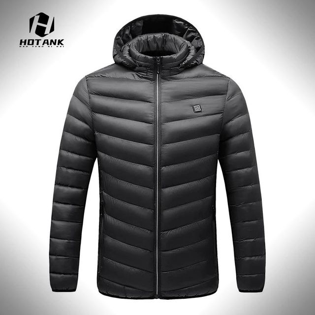 [해외] 겨울 따뜻한 두꺼운 코트 망 후드 가열 Parkas 재킷