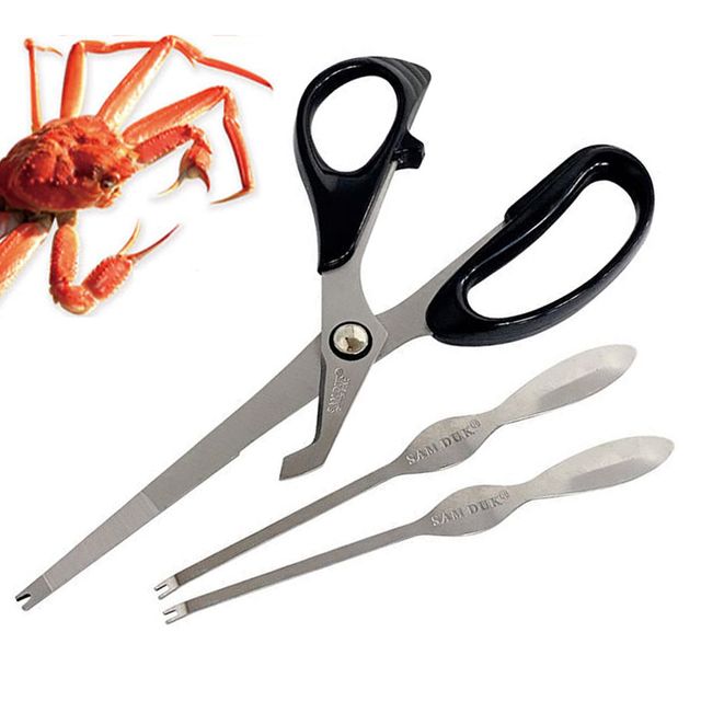 삼덕268 게가위 세트 크랩가위 크랩포크 게포크