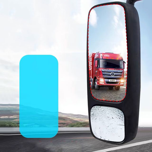 트럭 화물차 사이드 미러 창문 방수 필름 4p세트