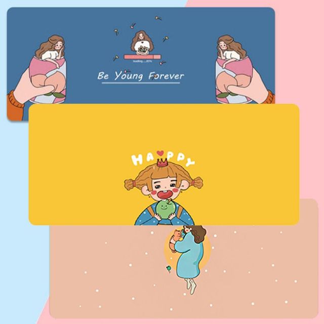 게이밍 와이드 마우스 장패드 롱 일러스트 패드