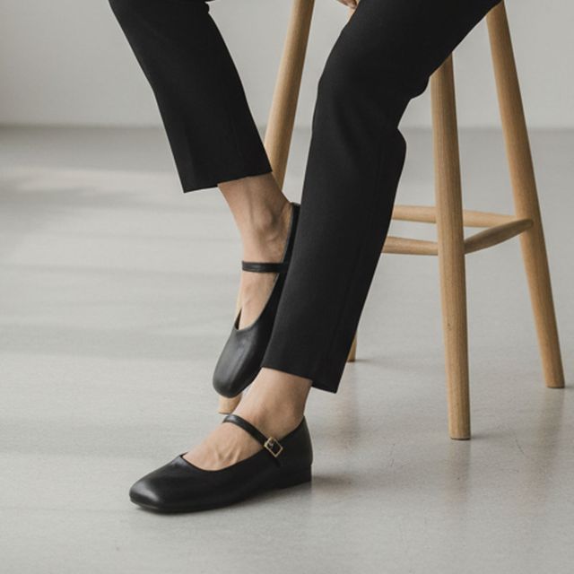 발 편한 스트랩 메리제인 플랫슈즈 LM-1007100