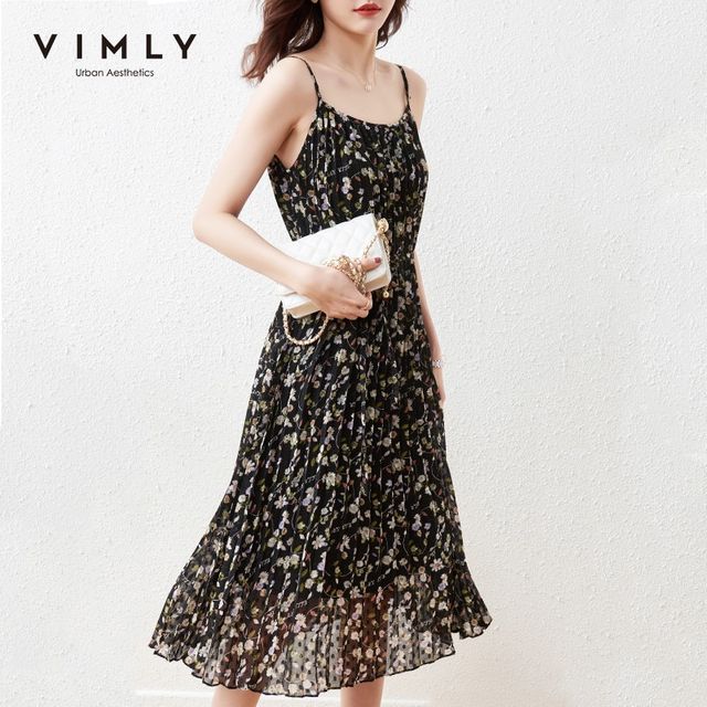 [해외] VIMLY 여성을 위한 여름 비치 드레스 패션 새로운 꽃