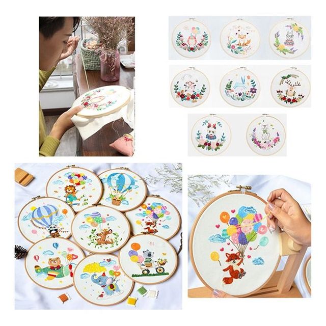 키밍 프랑스 자수 캐릭터 수작업 패키지 홈 인테리어 소품