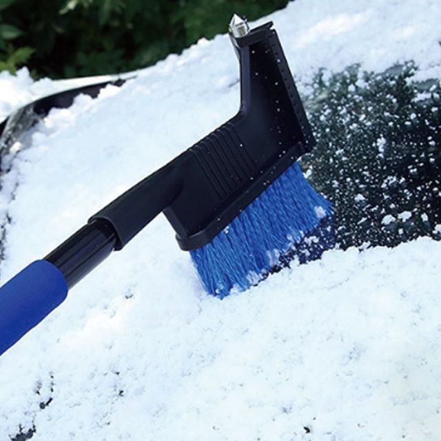다용도 길이조절 브러쉬 스크래퍼 눈 얼음 제거 도구