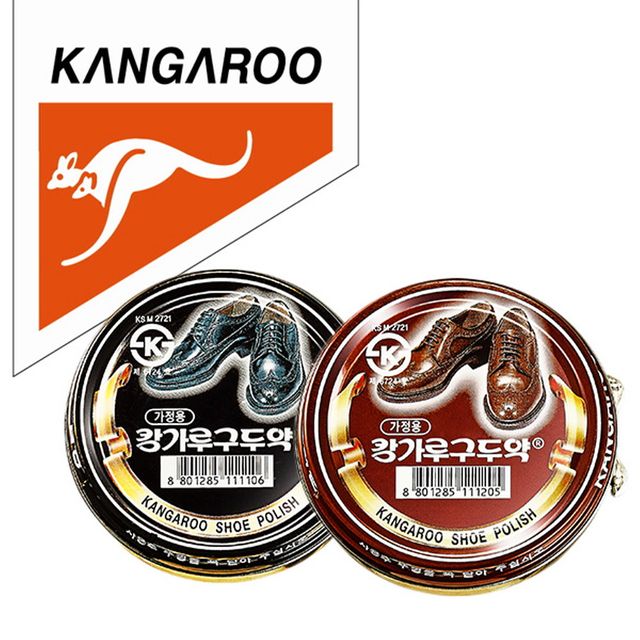 캉가루 보존용이 광택제 가정용 구두약 40g캔