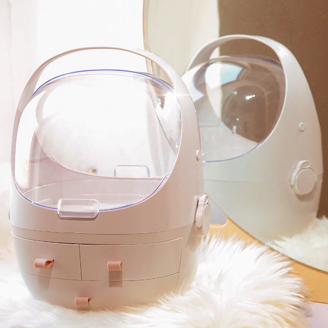 투명 메이크업 정리함 화장품 수납박스 깔끔한 정리 솔루션