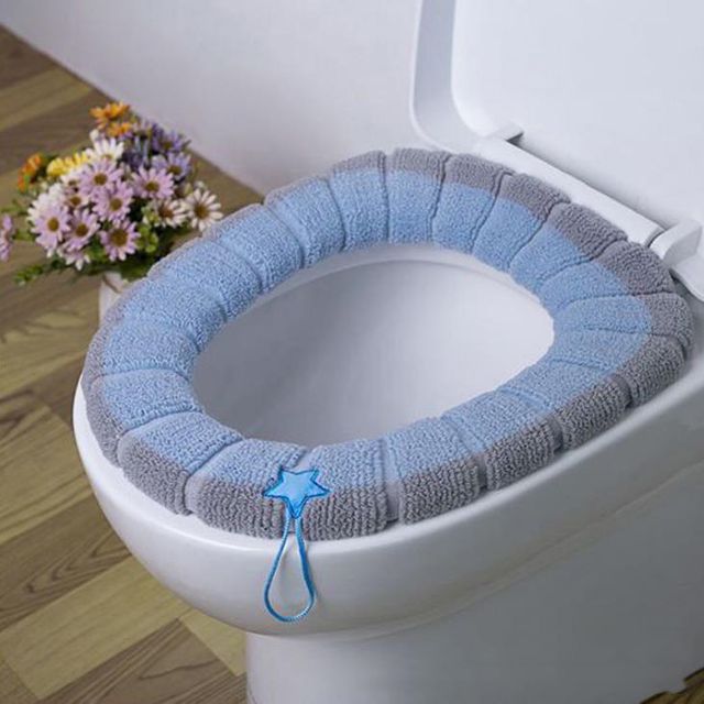 키밍 겨울 따뜻한 변기커버 겨울 0형 털커버