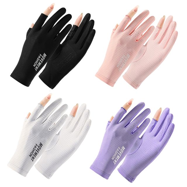 여성 오픈핑거 아웃도어 메시 장갑 URK-293