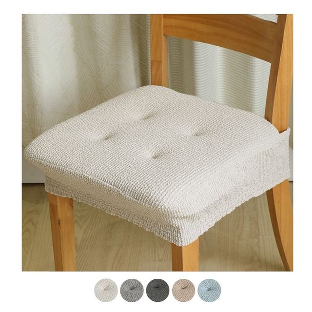 키밍 방수 쿠션형 의자 방석 커버 겨울용 초간편 사용