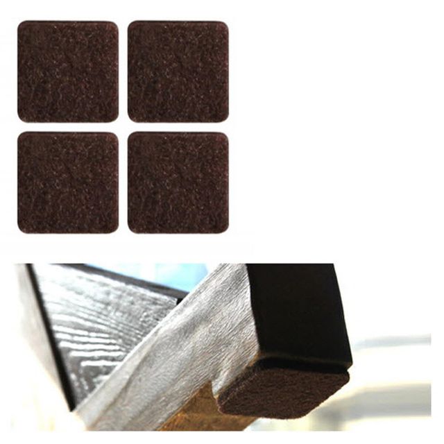 ( 소음방지패드 펠트 사각 대 브라운 12P 38x38