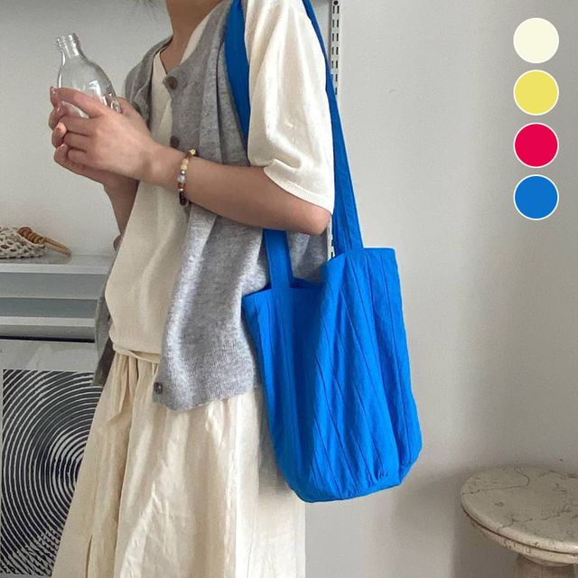 비비드 골지 긴끈 숄더백 ELG-215