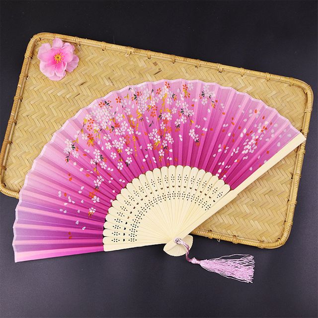 오리엔탈 접이식 전통 대나무 부채 6종 HL-00044