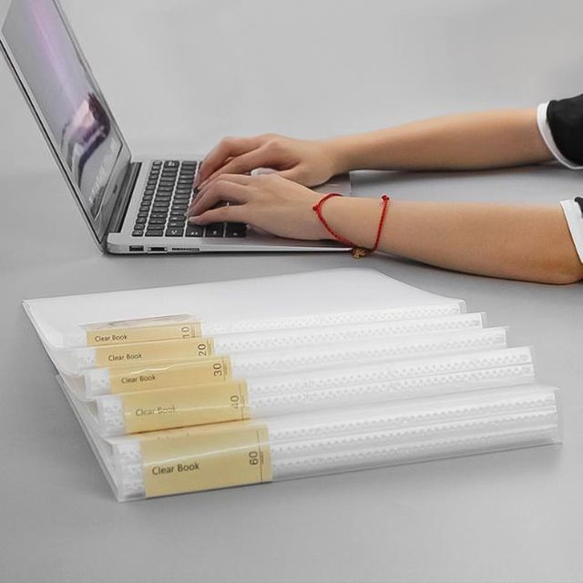 키밍 A4 투명 파일홀더 20P 40P 60P 서류철 자료보관