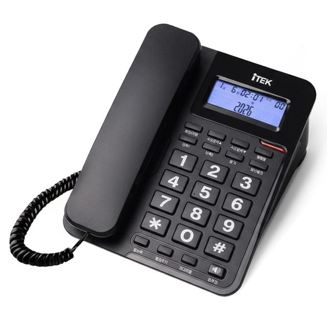 아이텍650 올인원 CID 유선전화기 액정 발신자표시 가정용 업소용