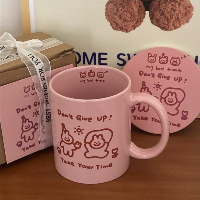 치얼업 레터링 도자기컵 TS-1004467