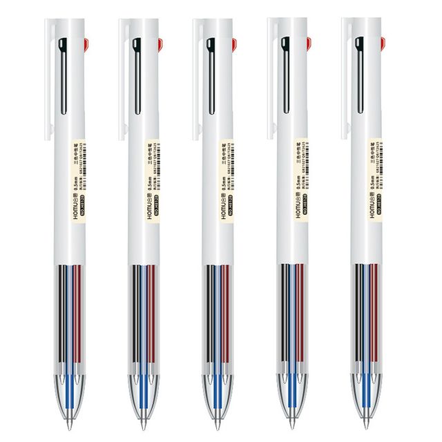 0.5mm 오피스 용품 볼펜 3색 중성펜 5개입 한세트