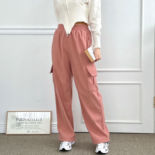 폴틴 골덴 카고 조거 와이드 팬츠 SD-230913W