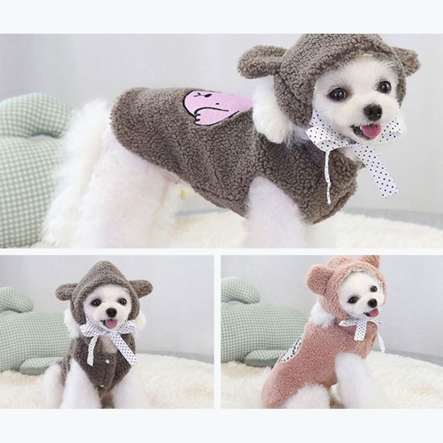 강아지 후드티 조끼 애견 의류 티셔츠 캐주얼 스타일