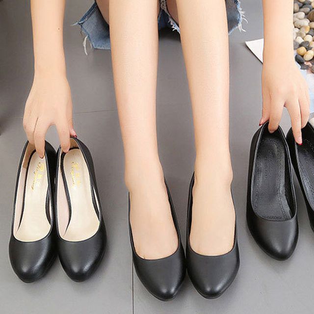 유니화 여성 정장구두 면접구두 승무원 3cm 5cm 6cm