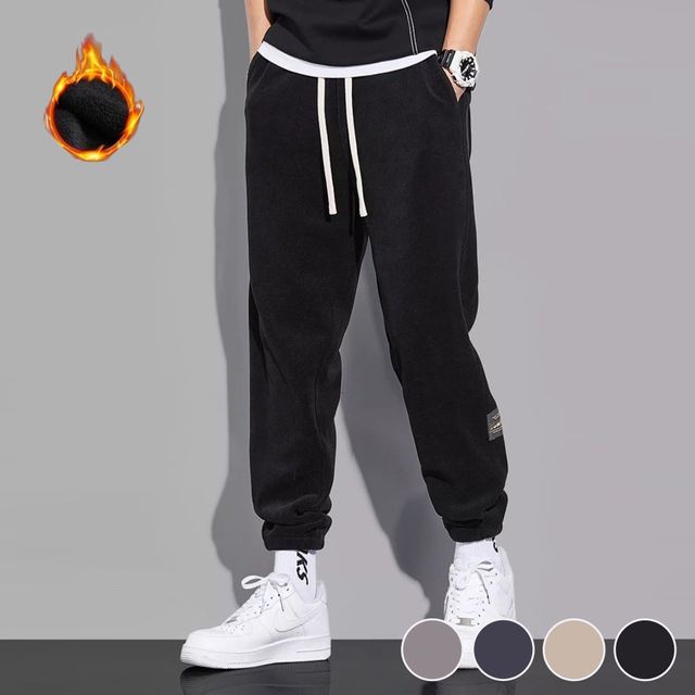 옆패치 기모 안감 조거바지 URD-446