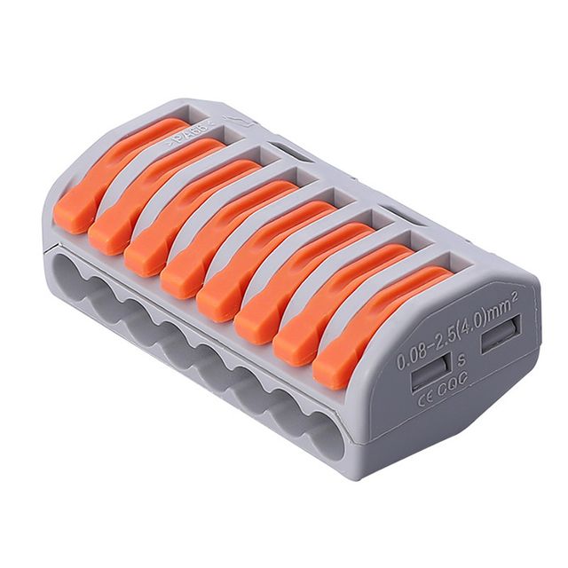 원터치 전기선 와이어 연결 단자 커넥터 컨넥터 8선