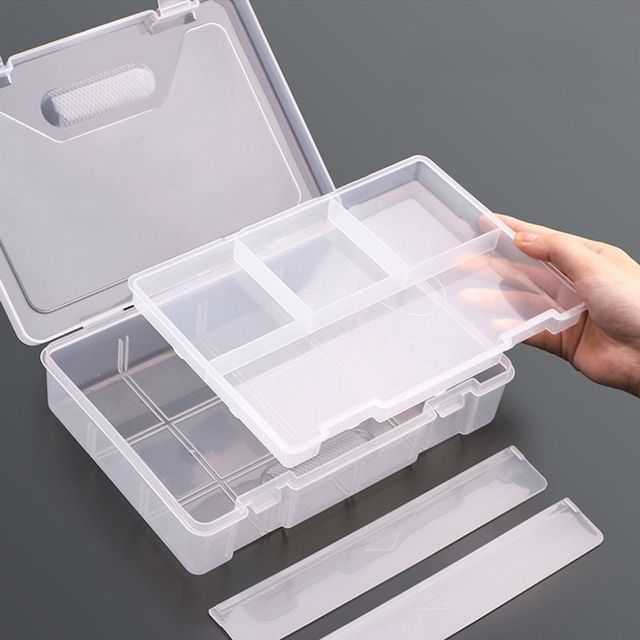 미술 도구 정리함 플라스틱 수납 박스 스케치 화구 정리