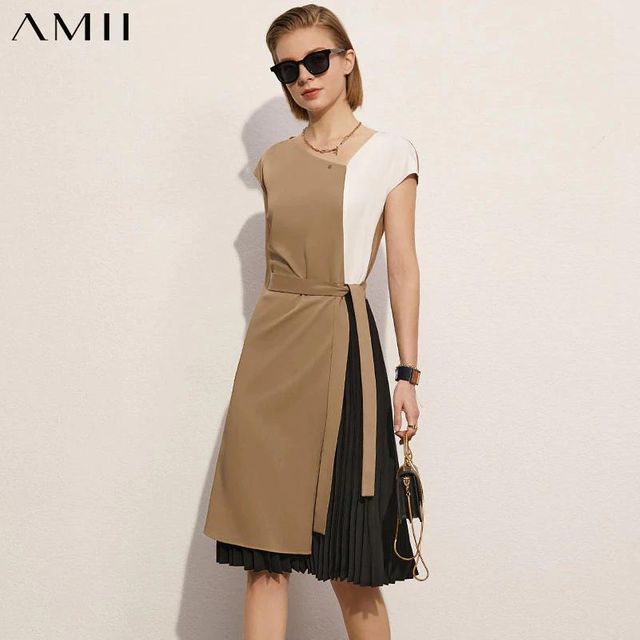 [해외] Amii 미니멀리즘 여름 새로운 패션 드레스 여성용 공