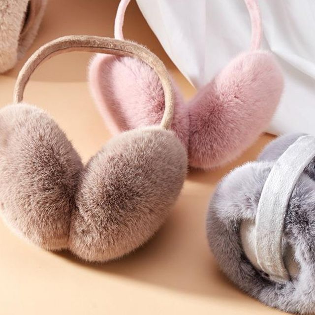 로맨틱 퍼 겨울 접이식 귀마개 HM-1004455