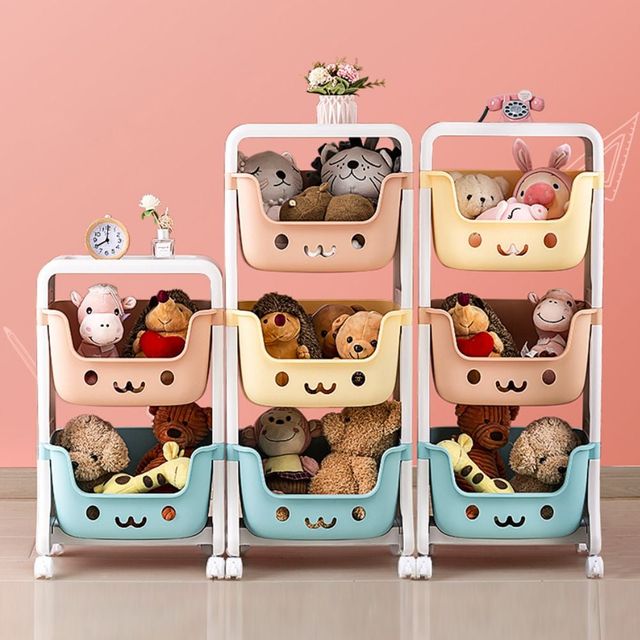 다용도 이동식 2단 3단 수납함 정리함 실용형