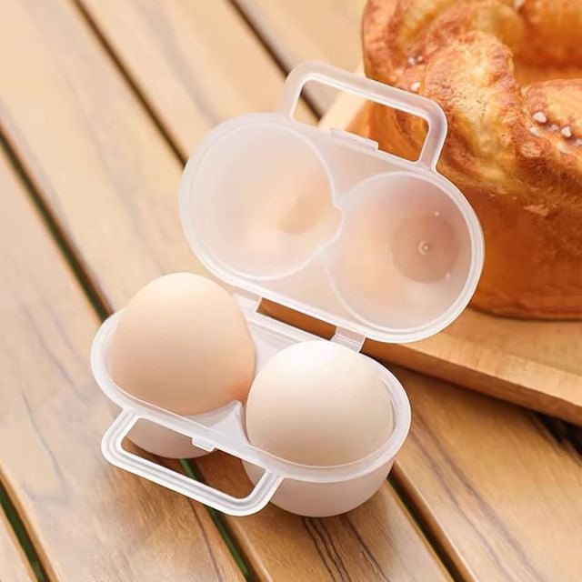 휴대용 2구 계란 보관함 에그 케이스 달걀 보관용기