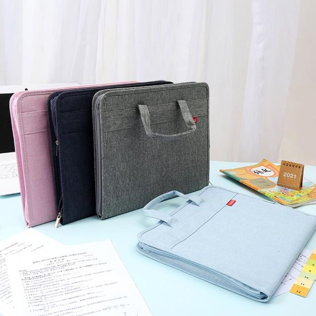 키밍 휴대용 서류 보관 가방 파일백 문서백 파우치