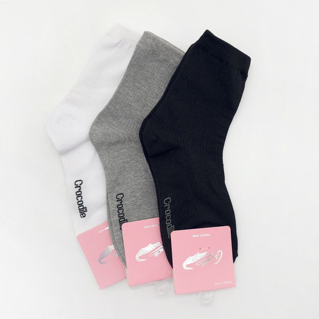 여성 클래식 골지 크로커다일 5켤레묶음 ELY-8002