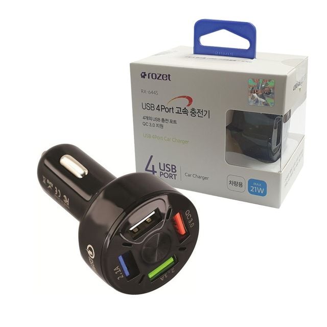 로젯6445 퀄컴 QC 3 USB 4포트 고속 충전기 소켓