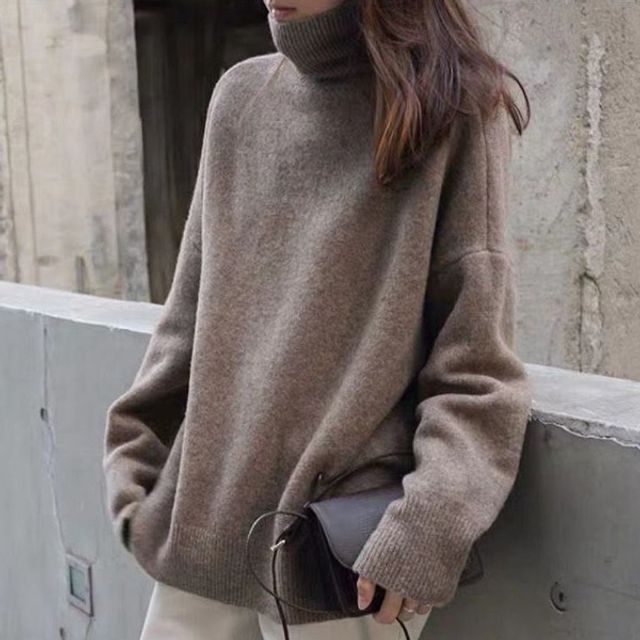 5컬러 터틀넥 루즈핏 니트 OSM-1006869