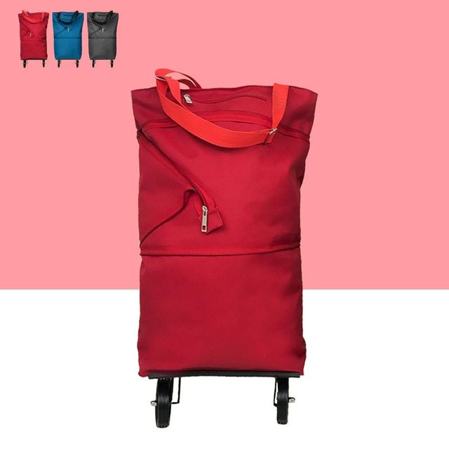 키밍 프리미엄 접이식 쇼핑카트 장바구니 캐리어