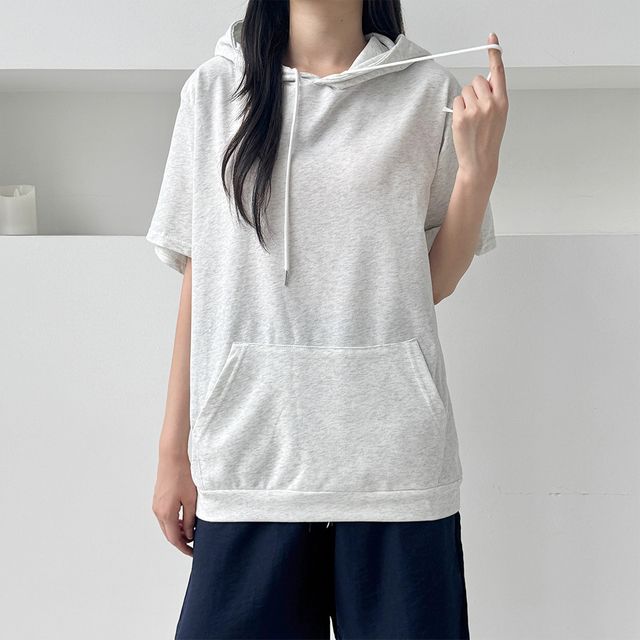 보메론 베이직 후드 반팔티 SD-250614