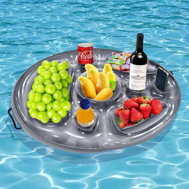 수영장 튜브 컵홀더 트레이 플로팅 컵받침 물놀이용품