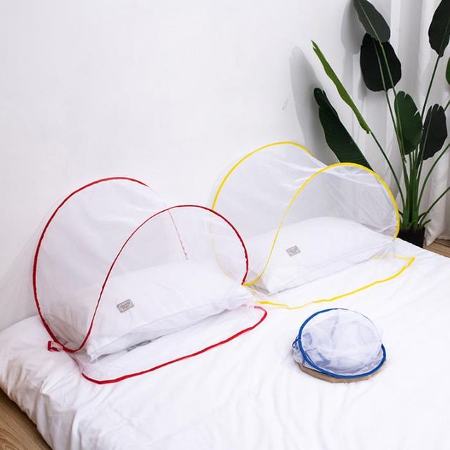키밍 휴대용 미니 모기장 원터치 방충망 싱글 침대
