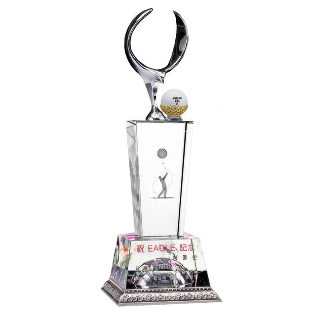 크롬이글 SW292 크리스탈 골프트로피 기념패 상패