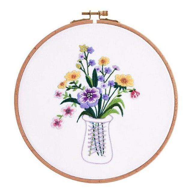 프랑스자수 꽃 패키지 취미용 수작업 키트