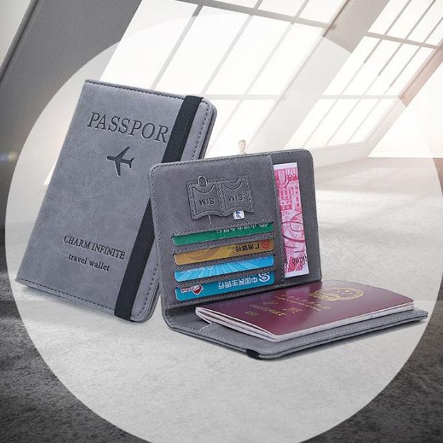 키밍 다용도 여권 케이스 및 카드지갑 여행 필수품