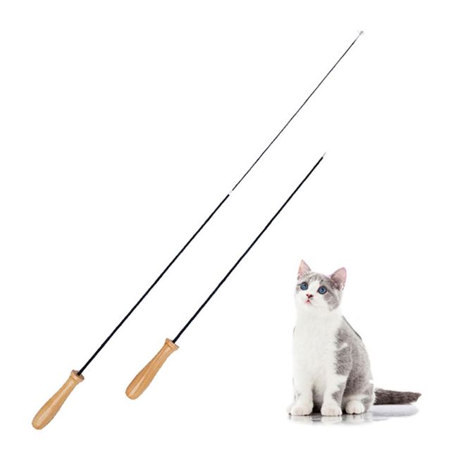 PET 2단 고양이 낚시대 와이어 단품