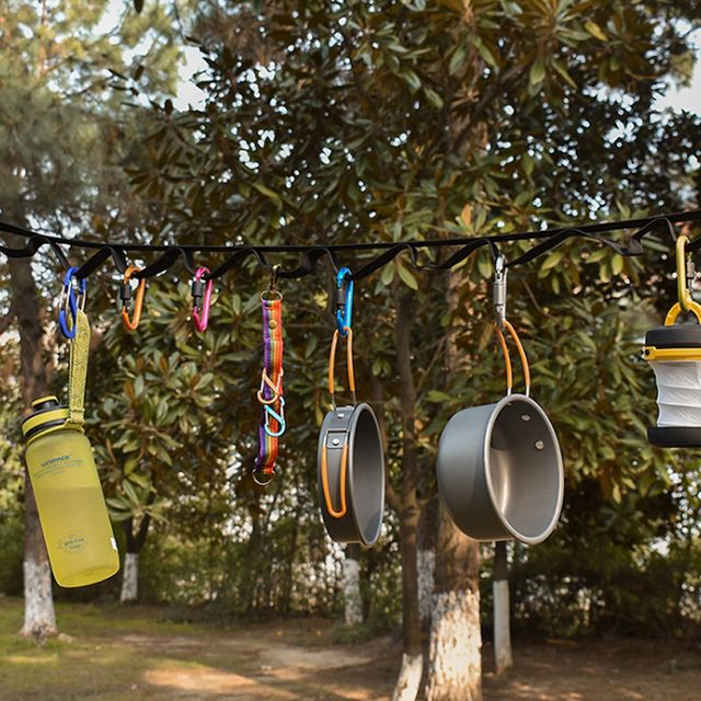 키밍 캠핑용 소품걸이 텐트 감성 빨랫줄 행어 로프